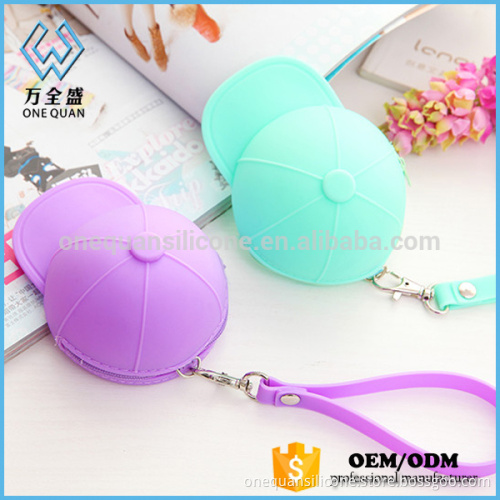 chinese factory hat shape mini silicone coin purse